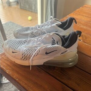 Nike Air Max 270 White and Black Sneakers WOMENS